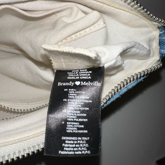 💙 Brandy Melville Blue Plaid Mini Shoulder Bag - Picture 4 of 4